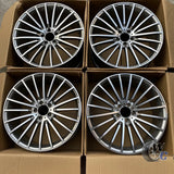 20” Wheels Fit Mercedes-Benz C-Class AMG 2007–2026 |  OE Style Rims |  Gun Metal Machined Face |  Staggered Set of 4