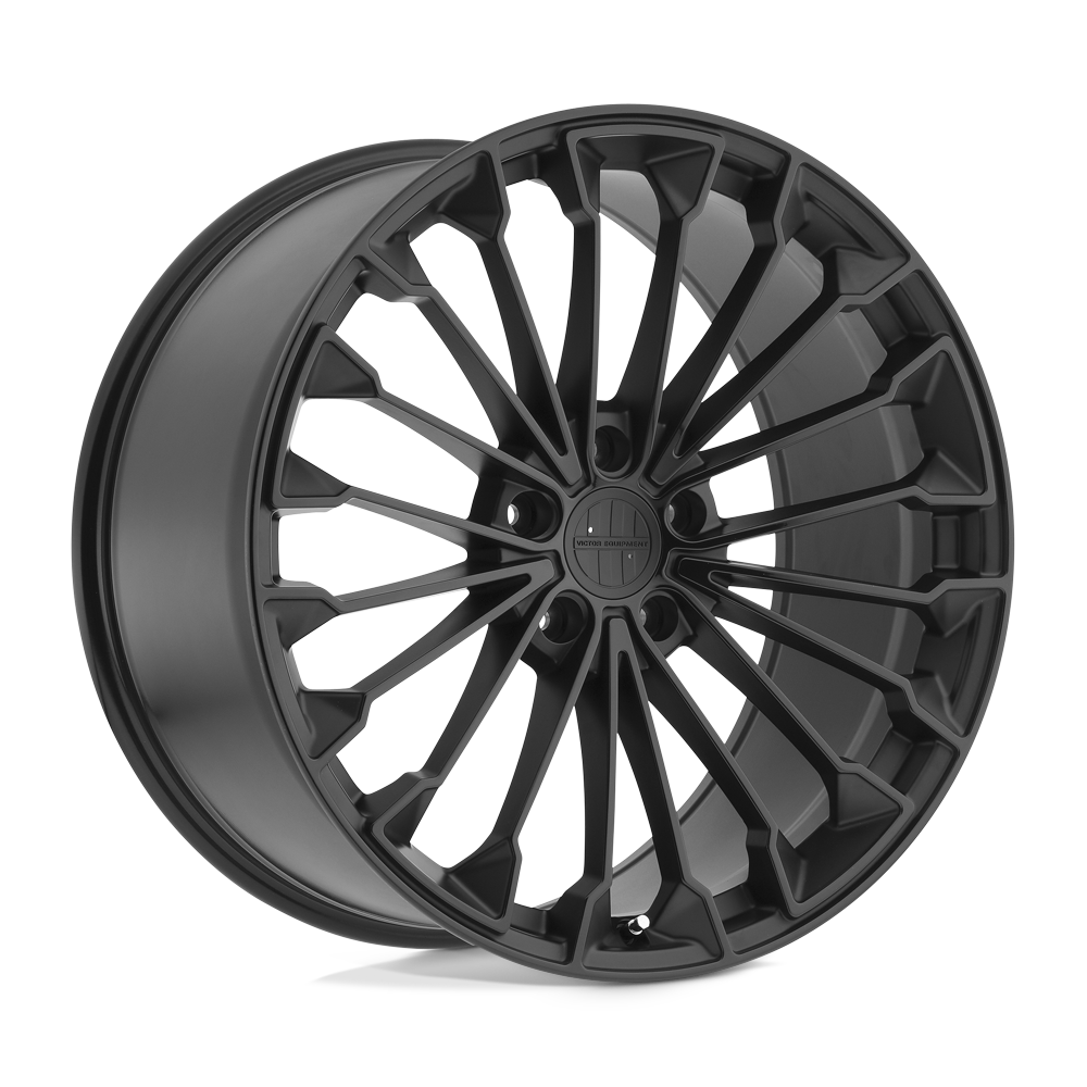 18X10.5 Victor Equipment WURTTEMBURG MATTE BLACK W/ GLOSS BLACK FC 5X130