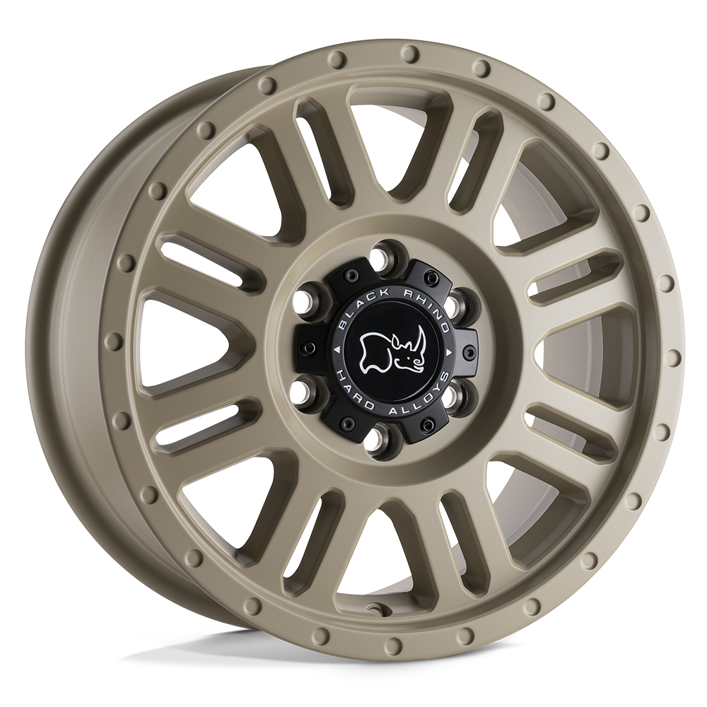 17" Black Rhino Hard Alloys YELLOWSTONE DESERT SAND 6X130