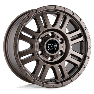18X8 Black Rhino Hard Alloys YELLOWSTONE MATTE BRONZE 5X160