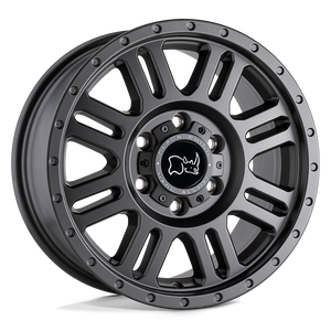 16" Black Rhino Hard Alloys YELLOWSTONE MATTE GUNMETAL 6X130